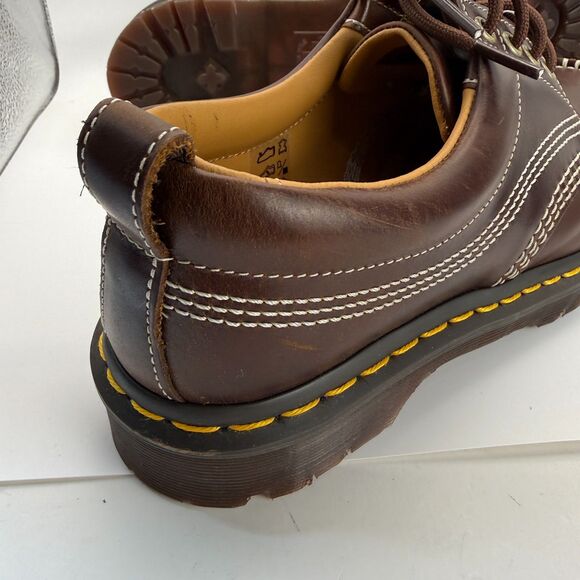 Dr. Martens Lowell Leather Moc Toe Shoes Butterscotch Brown Size USM 8 / USL 9 main image 12